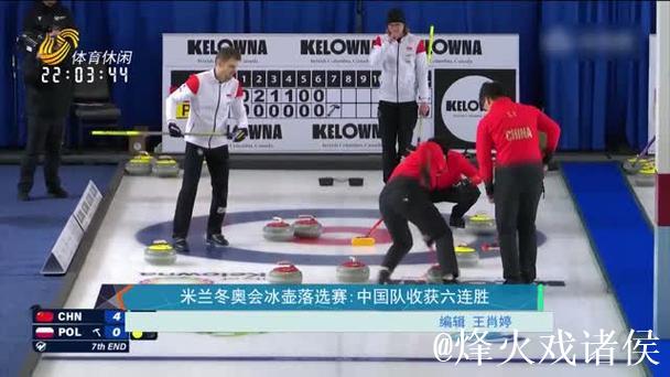 中国男子冰壶队收获六连胜